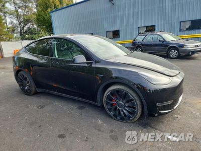 Czwarte zdjęcie samochodu z boku: 2022 TESLA MODEL Y VIN:7SAYGDEF2NF346985 - miniatura