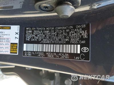 Zdjęcie 13 z 13 samochodu: 2023 TOYOTA COROLLA LE VIN:JTDB4MEE3P3008904 - miniatura