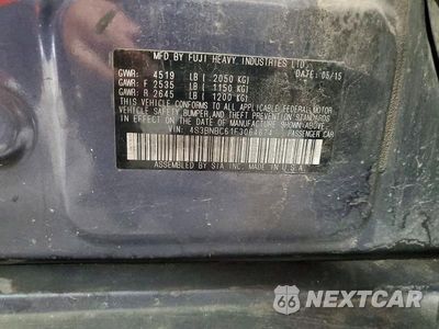 Zdjęcie 13 z 13 samochodu: 2015 SUBARU LEGACY 2.5I PREMIUM VIN:4S3BNBC61F3064674 - miniatura