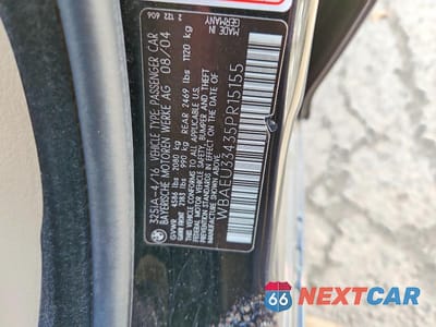 Zdjęcie 12 z 12 samochodu: 2005 BMW 3 SERIES XI VIN:WBAEU33435PR15155 - miniatura