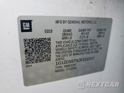 Zdjęcie 12 z 12 samochodu: 2018 CHEVROLET MALIBU LT VIN:1G1ZD5STXJF210337 - miniatura