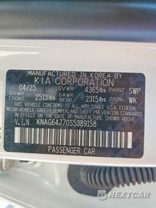 Zdjęcie 12 z 12 samochodu: 2025 KIA K5 GT LINE VIN:KNAG64J70S5389158 - miniatura