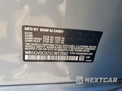 Zdjęcie 13 z 13 samochodu: 2025 BMW M8 VIN:WBSGV0C02SCW17082 - miniatura