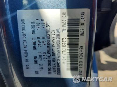 Zdjęcie 12 z 12 samochodu: 2014 MAZDA 3 TOURING VIN:JM1BM1V77E1157373 - miniatura