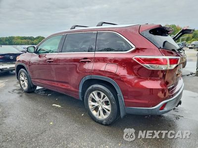 Drugie zdjęcie samochodu z przodu: 2015 TOYOTA HIGHLANDER XLE VIN:5TDJKRFH2FS149967 - miniatura