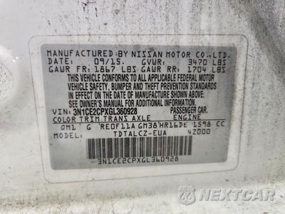 Zdjęcie 12 z 12 samochodu: 2016 NISSAN VERSA NOTE S PLUS VIN:3N1CE2CPXGL360928 - miniatura