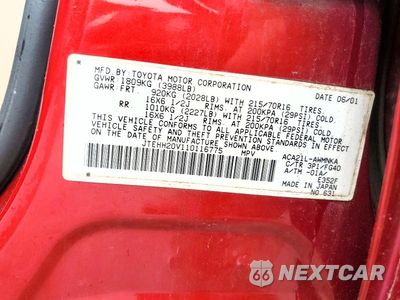 Zdjęcie 13 z 13 samochodu: 2001 TOYOTA RAV4 BASE VIN:JTEHH20V110116775 - miniatura