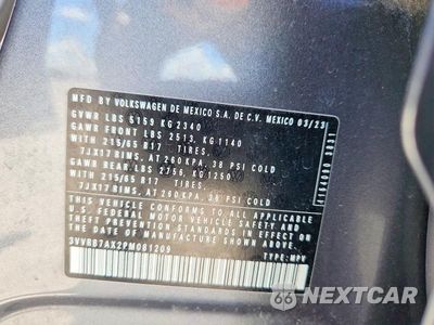 Zdjęcie 14 z 14 samochodu: 2023 VOLKSWAGEN TIGUAN S VIN:3VVRB7AX2PM081209 - miniatura
