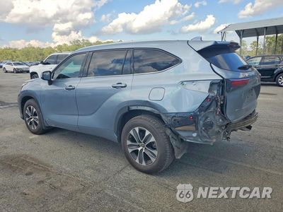 Drugie zdjęcie samochodu z przodu: 2022 TOYOTA HIGHLANDER HYBRID XLE VIN:5TDGBRCH7NS075829 - miniatura