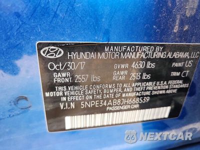 Zdjęcie 13 z 13 samochodu: 2018 HYUNDAI SONATA LIMITED 2.0T VIN:5NPE34AB8JH668539 - miniatura