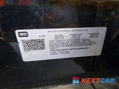 Zdjęcie 12 z 12 samochodu: 2023 CHEVROLET MALIBU LT VIN:1G1ZD5ST1PF134919 - miniatura