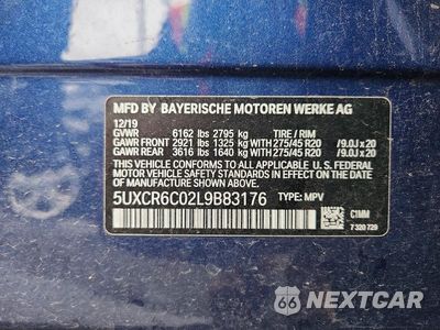 Zdjęcie 13 z 13 samochodu: 2020 BMW X5 XDRIVE40I VIN:5UXCR6C02L9B83176 - miniatura