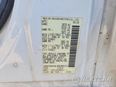 Zdjęcie 13 z 13 samochodu: 2016 NISSAN NV 1500 SV DELIVERY VAN VIN:1N6BF0KM3GN809025 - miniatura