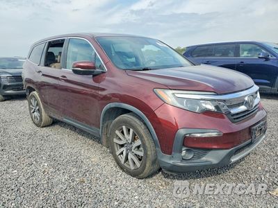 Czwarte zdjęcie samochodu z boku: 2019 HONDA PILOT EXL VIN:5FNYF6H50KB060692 - miniatura