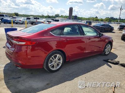 Trzecie zdjęcie samochodu z tyłu: 2018 FORD FUSION SE VIN:3FA6P0HD2JR195622 - miniatura