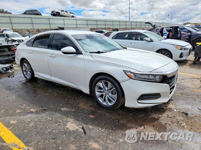 Czwarte zdjęcie samochodu z boku: 2018 HONDA ACCORD LX VIN:1HGCV1F18JA087017 - miniatura
