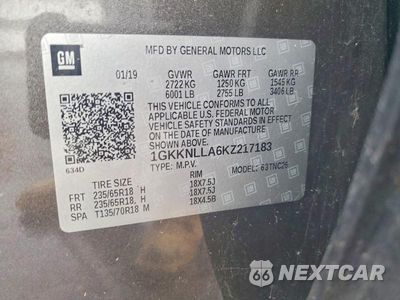 Zdjęcie 13 z 13 samochodu: 2019 GMC ACADIA SLE VIN:1GKKNLLA6KZ217183 - miniatura