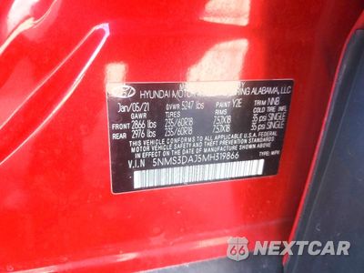 Zdjęcie 14 z 14 samochodu: 2021 HYUNDAI SANTA FE SEL VIN:5NMS3DAJ5MH319866 - miniatura
