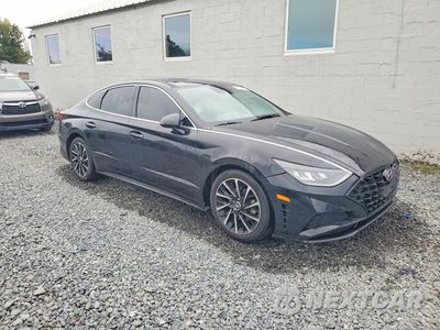 Czwarte zdjęcie samochodu z boku: 2020 HYUNDAI SONATA SEL PLUS VIN:5NPEJ4J26LH046014 - miniatura