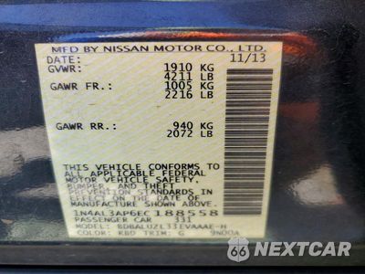 Zdjęcie 12 z 12 samochodu: 2014 NISSAN ALTIMA 2.5 SV VIN:1N4AL3AP6EC188558 - miniatura