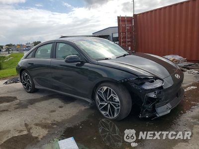 Czwarte zdjęcie samochodu z boku: 2023 HYUNDAI IONIQ 6 SEL VIN:KMHM34AC5PA039255 - miniatura