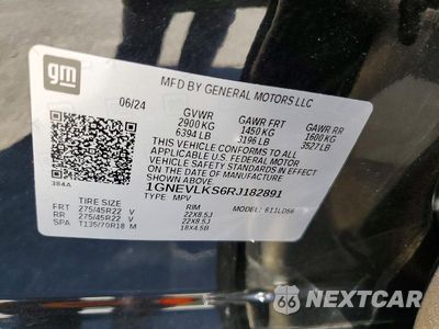 Zdjęcie 13 z 13 samochodu: 2024 CHEVROLET TRAVERSE RS VIN:1GNEVLKS6RJ182891 - miniatura