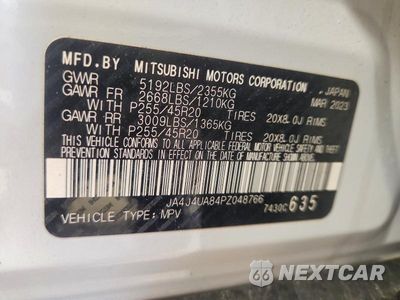 Zdjęcie 12 z 12 samochodu: 2023 MITSUBISHI OUTLANDER SE VIN:JA4J4UA84PZ048766 - miniatura