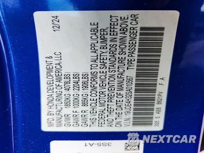 Zdjęcie 12 z 12 samochodu: 2025 ACURA INTEGRA A-SPEC VIN:19UDE4H32SA010567 - miniatura