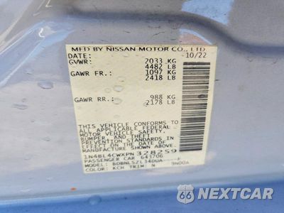 Zdjęcie 13 z 13 samochodu: 2023 NISSAN ALTIMA SR VIN:1N4BL4CWXPN328259 - miniatura