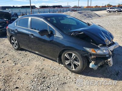 Czwarte zdjęcie samochodu z boku: 2015 HONDA CIVIC EXL VIN:2HGFB2F95FH512820 - miniatura