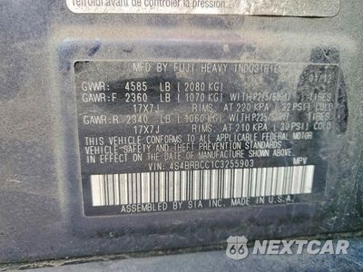 Zdjęcie 13 z 13 samochodu: 2012 SUBARU OUTBACK 2.5I PREMIUM VIN:4S4BRBCC1C3255903 - miniatura