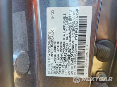 Zdjęcie 12 z 12 samochodu: 2023 ACURA TLX A-SPEC VIN:19UUB6F51PA003691 - miniatura