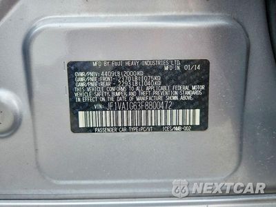 Zdjęcie 13 z 13 samochodu: 2015 SUBARU WRX LIMITED VIN:JF1VA1G63F8800472 - miniatura
