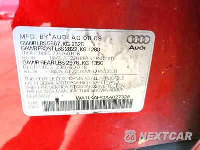 Zdjęcie 12 z 12 samochodu: 2010 AUDI Q5 PREMIUM PLUS VIN:WA1LKAFP3AA027328 - miniatura