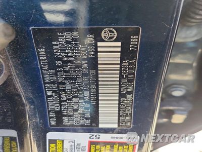 Zdjęcie 12 z 12 samochodu: 2019 TOYOTA CAMRY SE VIN:4T1B11HK9KU701130 - miniatura