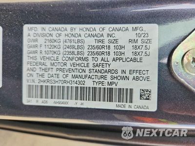 Zdjęcie 13 z 13 samochodu: 2024 HONDA CR-V EXL VIN:2HKRS3H70RH314302 - miniatura