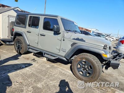 Czwarte zdjęcie samochodu z boku: 2018 JEEP WRANGLER UNLIMITED SPORT VIN:1C4HJXDN2JW232581 - miniatura
