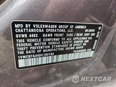 Zdjęcie 12 z 12 samochodu: 2013 VOLKSWAGEN PASSAT SEL VIN:1VWCN7A34DC150162 - miniatura