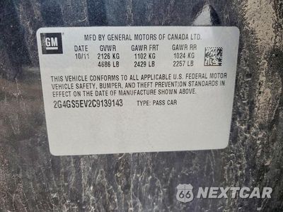 Zdjęcie 12 z 12 samochodu: 2012 BUICK REGAL PREMIUM VIN:2G4GS5EV2C9139143 - miniatura