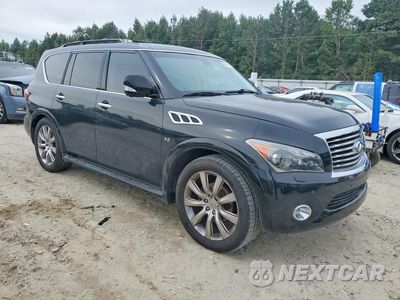 Czwarte zdjęcie samochodu z boku: 2014 INFINITI QX80 BASE VIN:JN8AZ2NF0E9554309 - miniatura