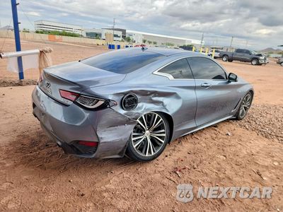 Trzecie zdjęcie samochodu z tyłu: 2018 INFINITI Q60 3.0T LUXE VIN:JN1EV7EK2JM340399 - miniatura