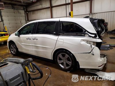 Trzecie zdjęcie samochodu z tyłu: 2018 HONDA ODYSSEY EXL VIN:5FNRL6H79JB094563 - miniatura