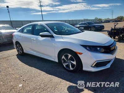Czwarte zdjęcie samochodu z boku: 2019 HONDA CIVIC LX VIN:19XFC2F63KE046215 - miniatura