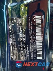 Zdjęcie 15 z 15 samochodu: 2021 MERCEDES-BENZ GLS 580 4MATIC VIN:4JGFF8GE5MA518612 - miniatura