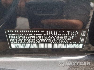 Zdjęcie 13 z 13 samochodu: 2017 VOLKSWAGEN GTI S/SE VIN:3VW447AU0HM040584 - miniatura