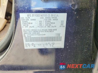 Zdjęcie 12 z 12 samochodu: 2000 FORD F250 SUPER DUTY VIN:1FTNW21F7YEB73340 - miniatura