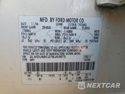 Zdjęcie 13 z 13 samochodu: 2007 LINCOLN MKX VIN:2LMDU68C27BJ03873 - miniatura