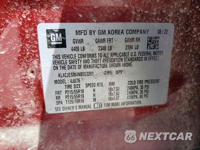 Zdjęcie 14 z 14 samochodu: 2022 BUICK ENCORE PREFERRED VIN:KL4CJESM4NB553201 - miniatura