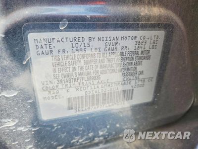 Zdjęcie 12 z 12 samochodu: 2015 NISSAN SENTRA SV VIN:3N1AB7AP7FL689035 - miniatura