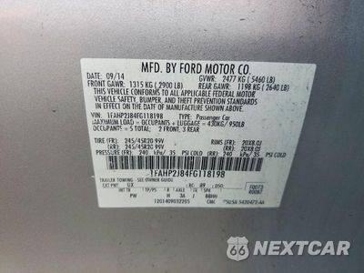 Zdjęcie 12 z 12 samochodu: 2015 FORD TAURUS LIMITED VIN:1FAHP2J84FG118198 - miniatura